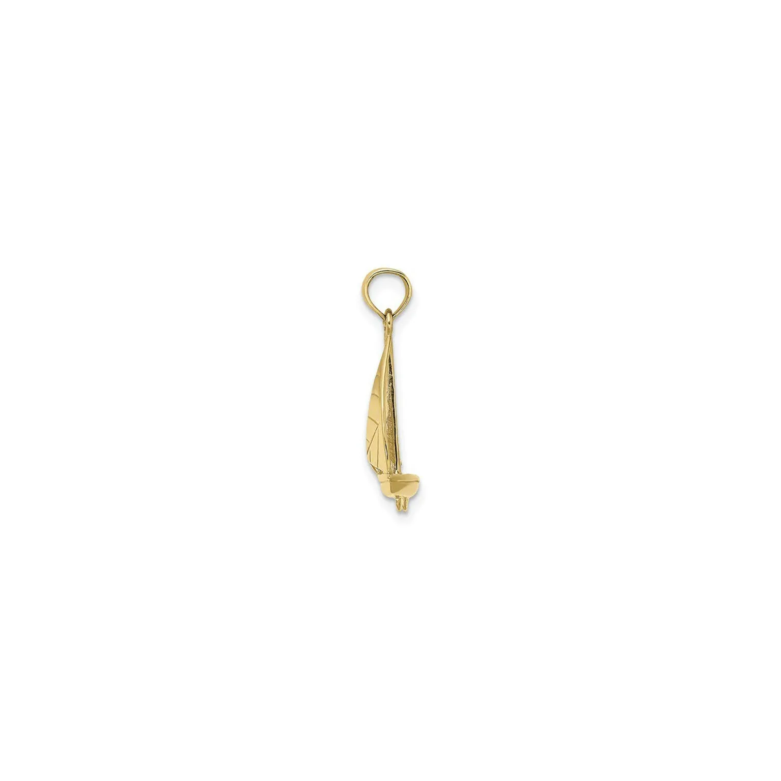Textured 3D Sailboat Pendant