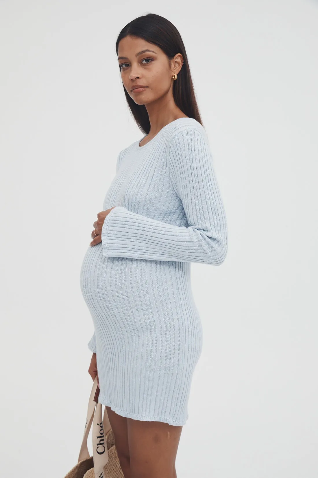 Textured Bell Sleeve Dress