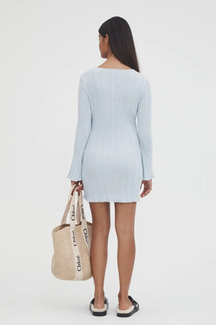Textured Bell Sleeve Dress