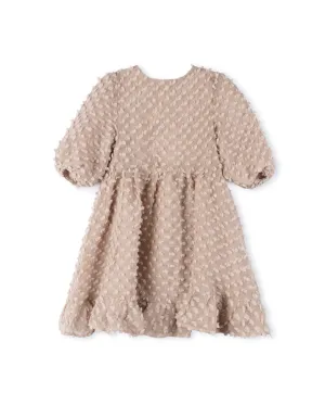 Textured High Waisted Rose Dress