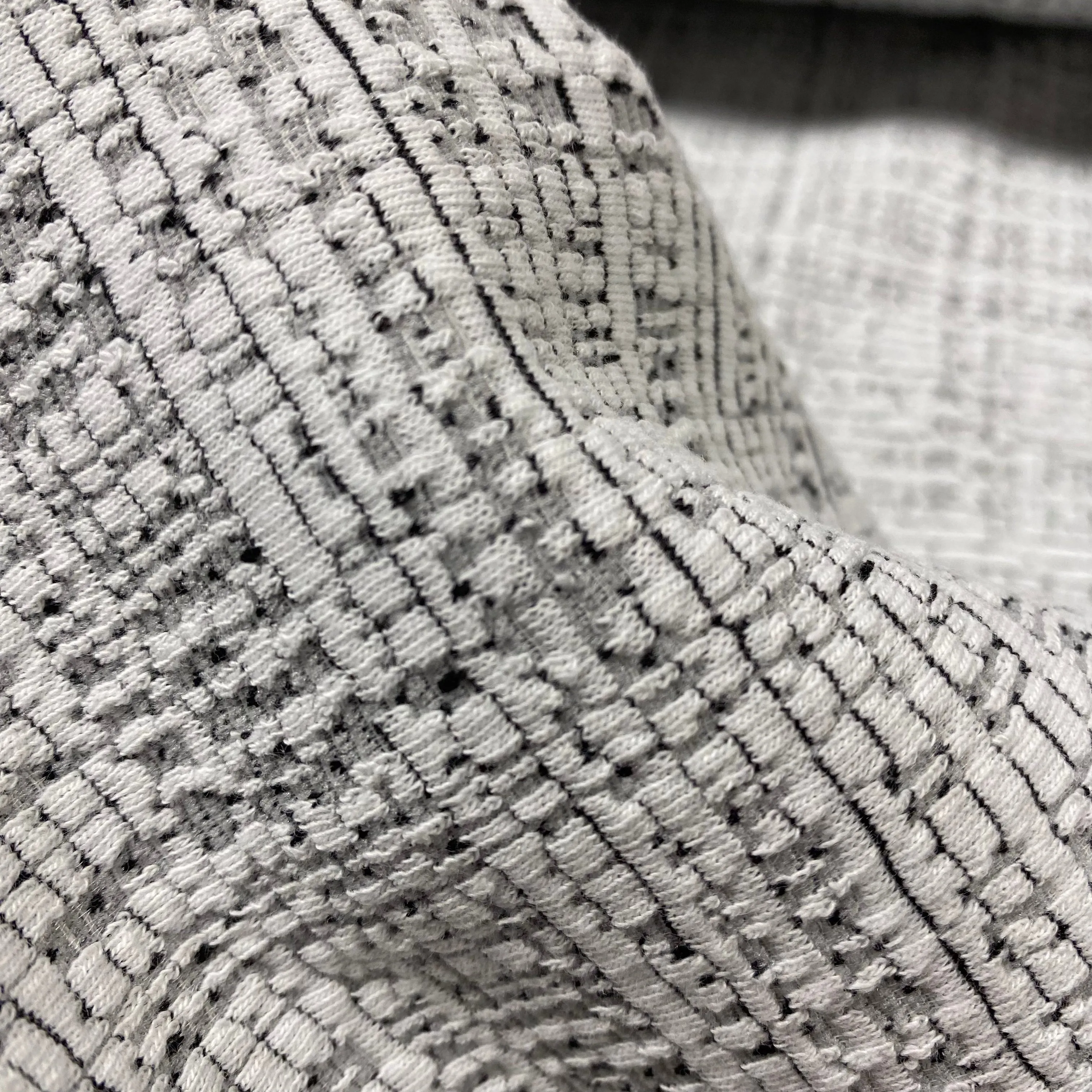 Textured Ponte Roma - Grey