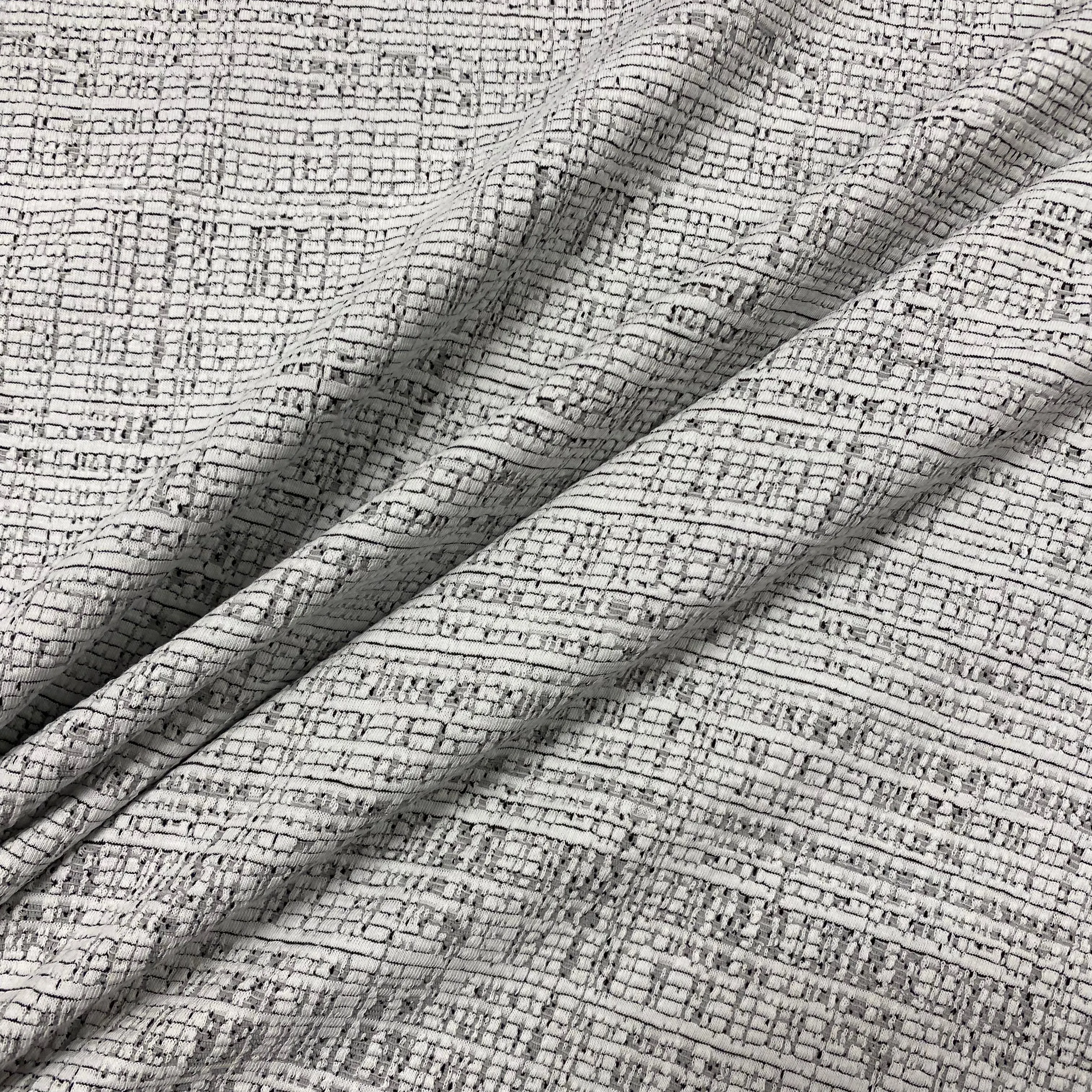 Textured Ponte Roma - Grey