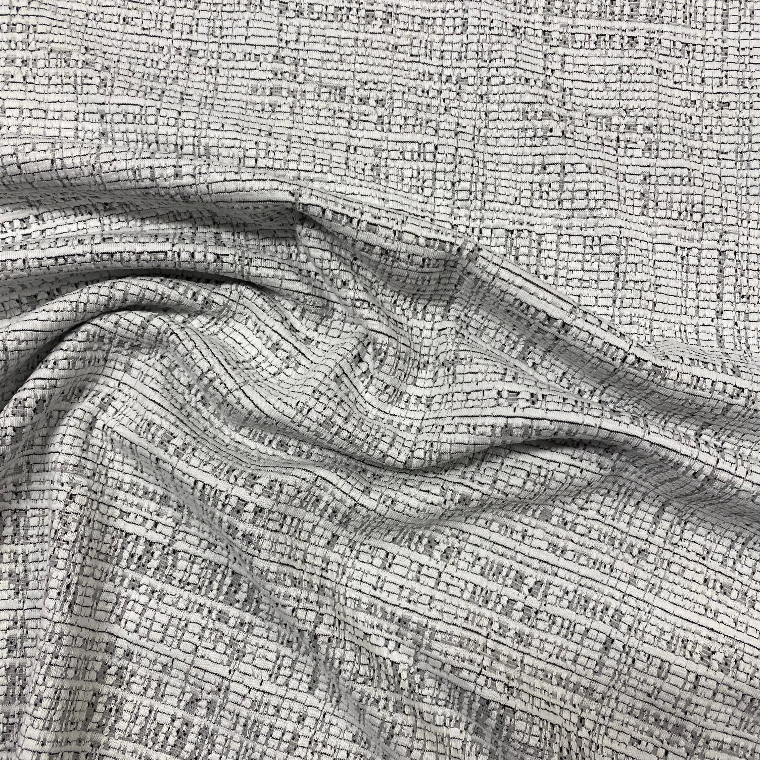 Textured Ponte Roma - Grey