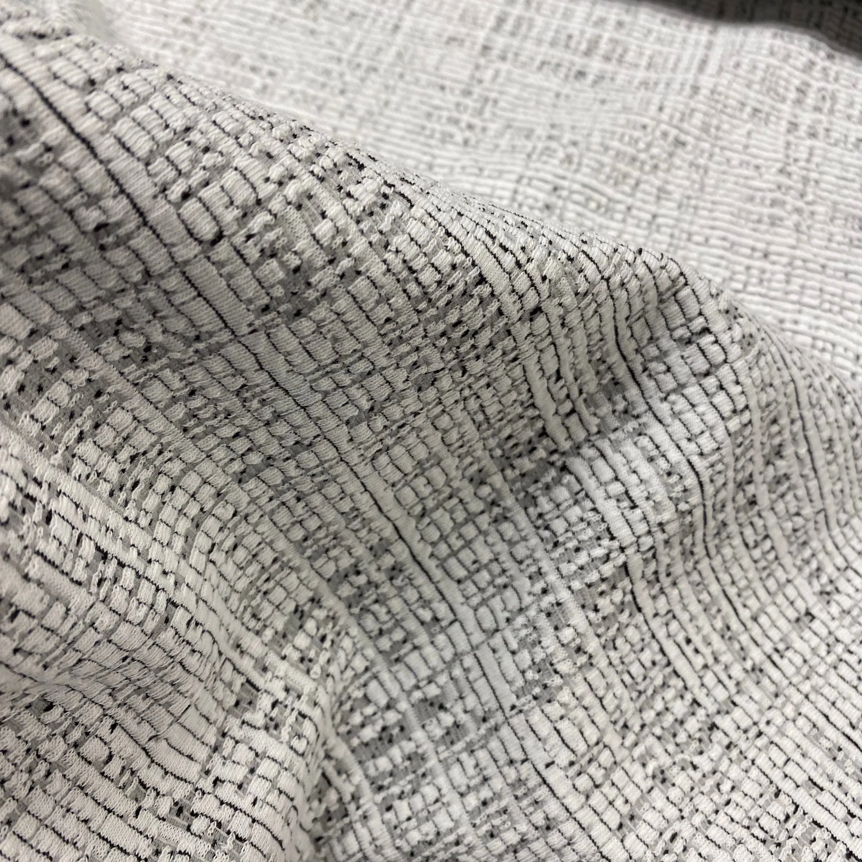 Textured Ponte Roma - Grey