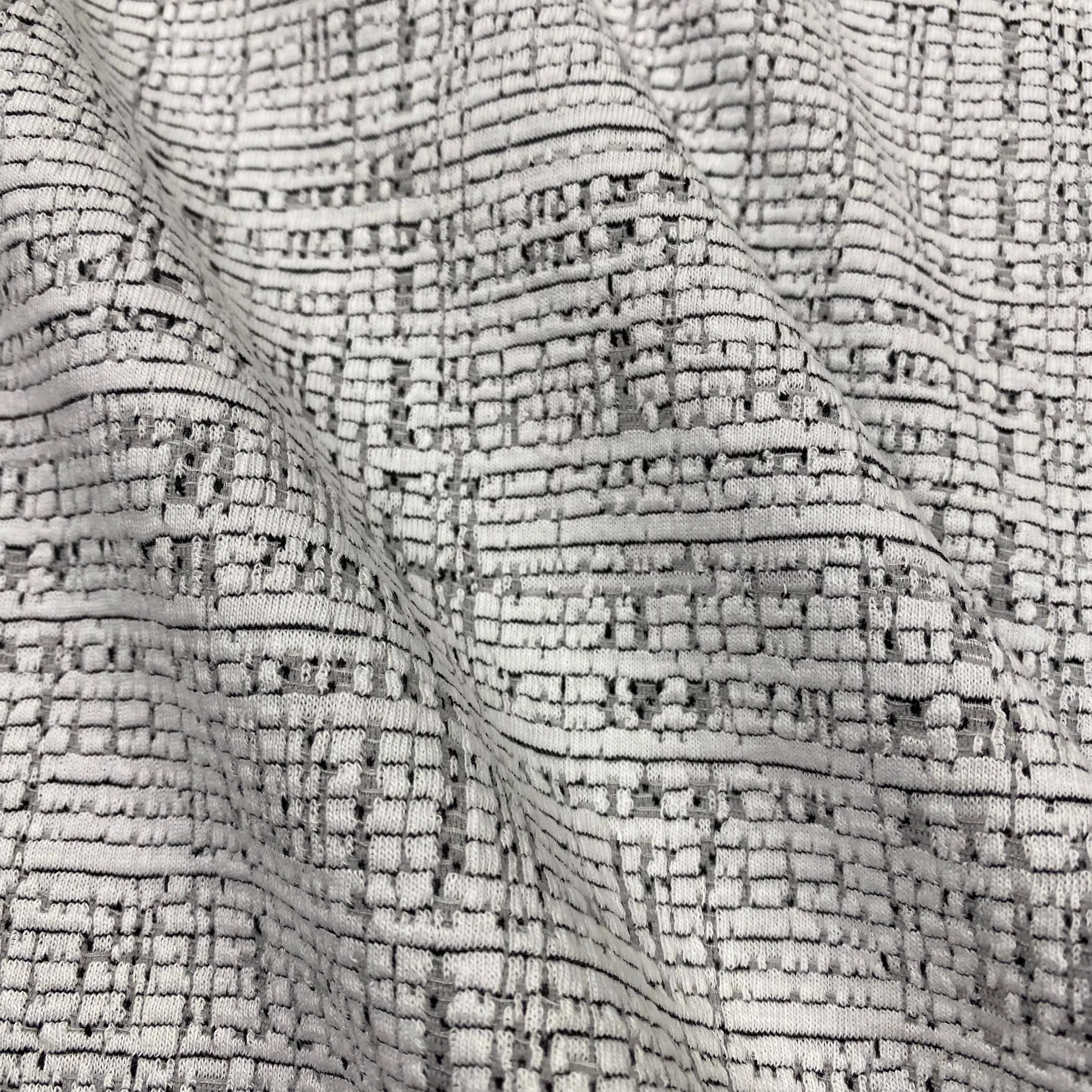 Textured Ponte Roma - Grey