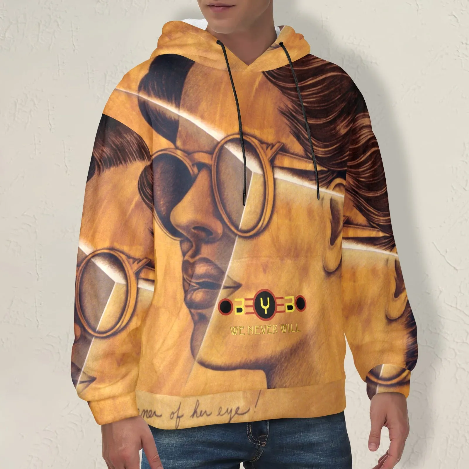 The Corner of Her Eye Men's Flannel Hoodie