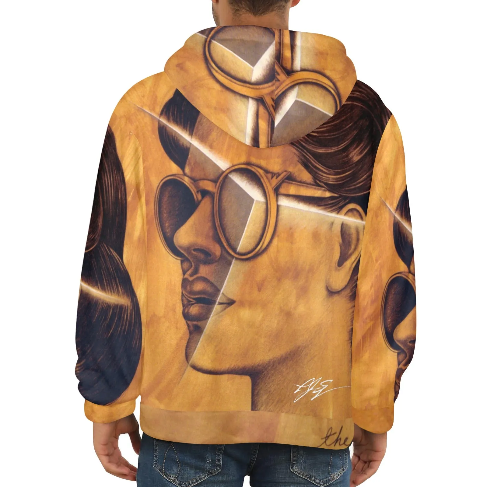 The Corner of Her Eye Men's Flannel Hoodie