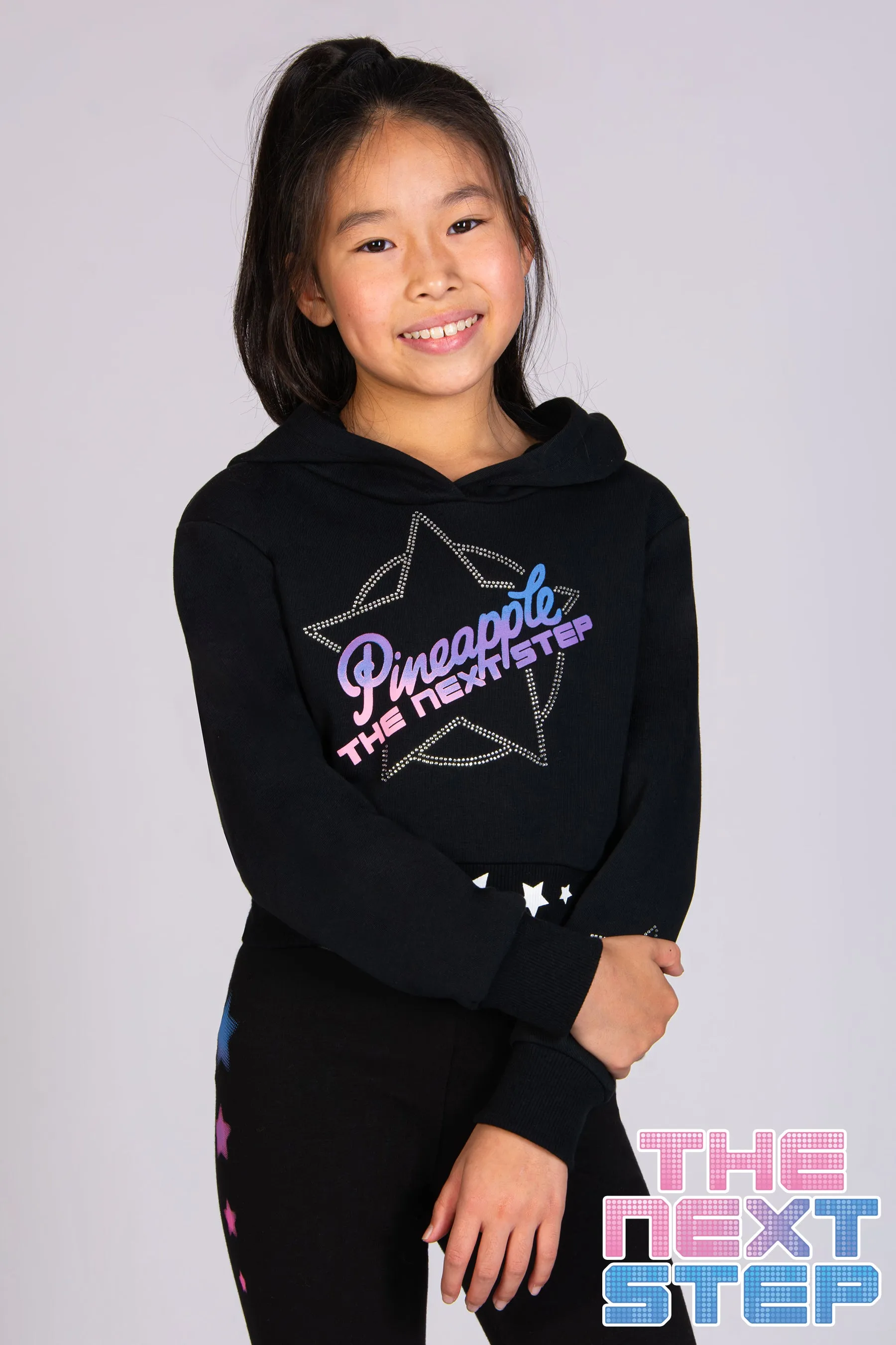 The Next Step Logo Crop Hoodie