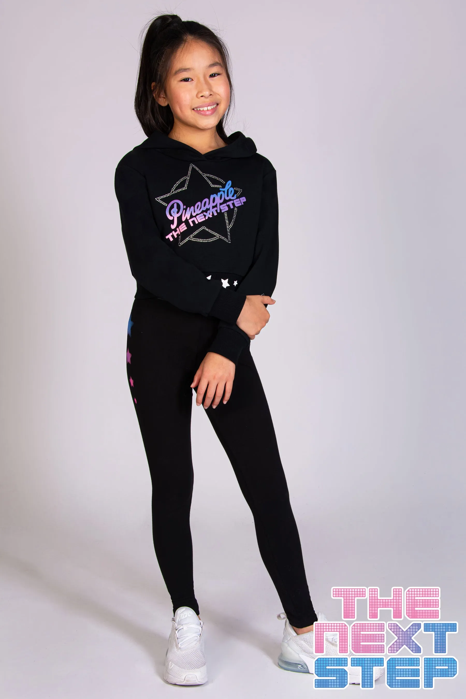 The Next Step Logo Crop Hoodie