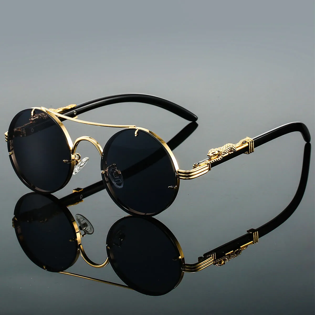 Theo - Ornate Round Sunglasses