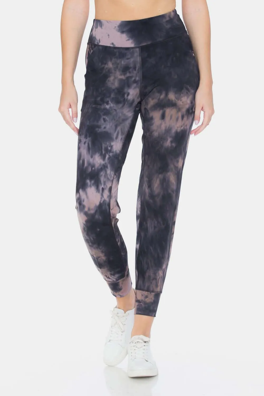 Tie-Dye High Waist Cropped Leggings – Colorful, Comfy