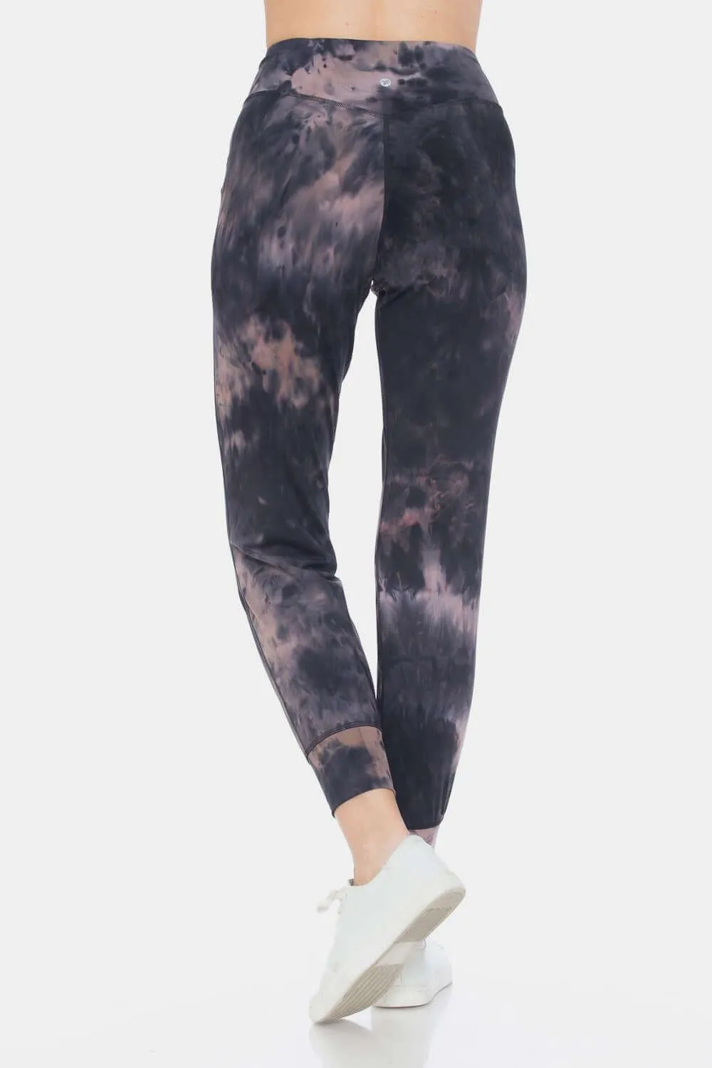 Tie-Dye High Waist Cropped Leggings – Colorful, Comfy