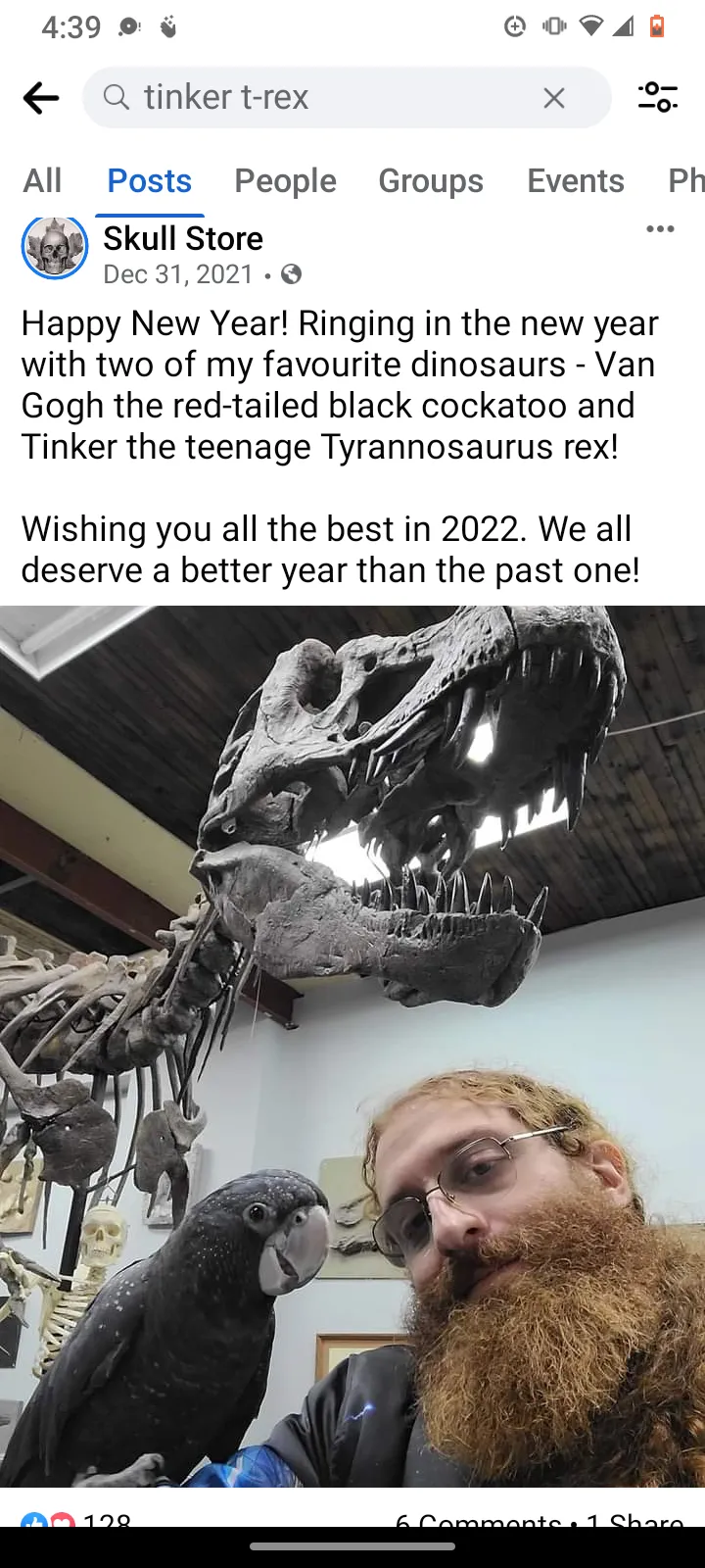Tinker the T.rex skeleton cast replica T-rex Tinker