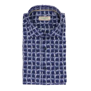 Tintoria Mattei Watercolor Windowpane Sport Shirt