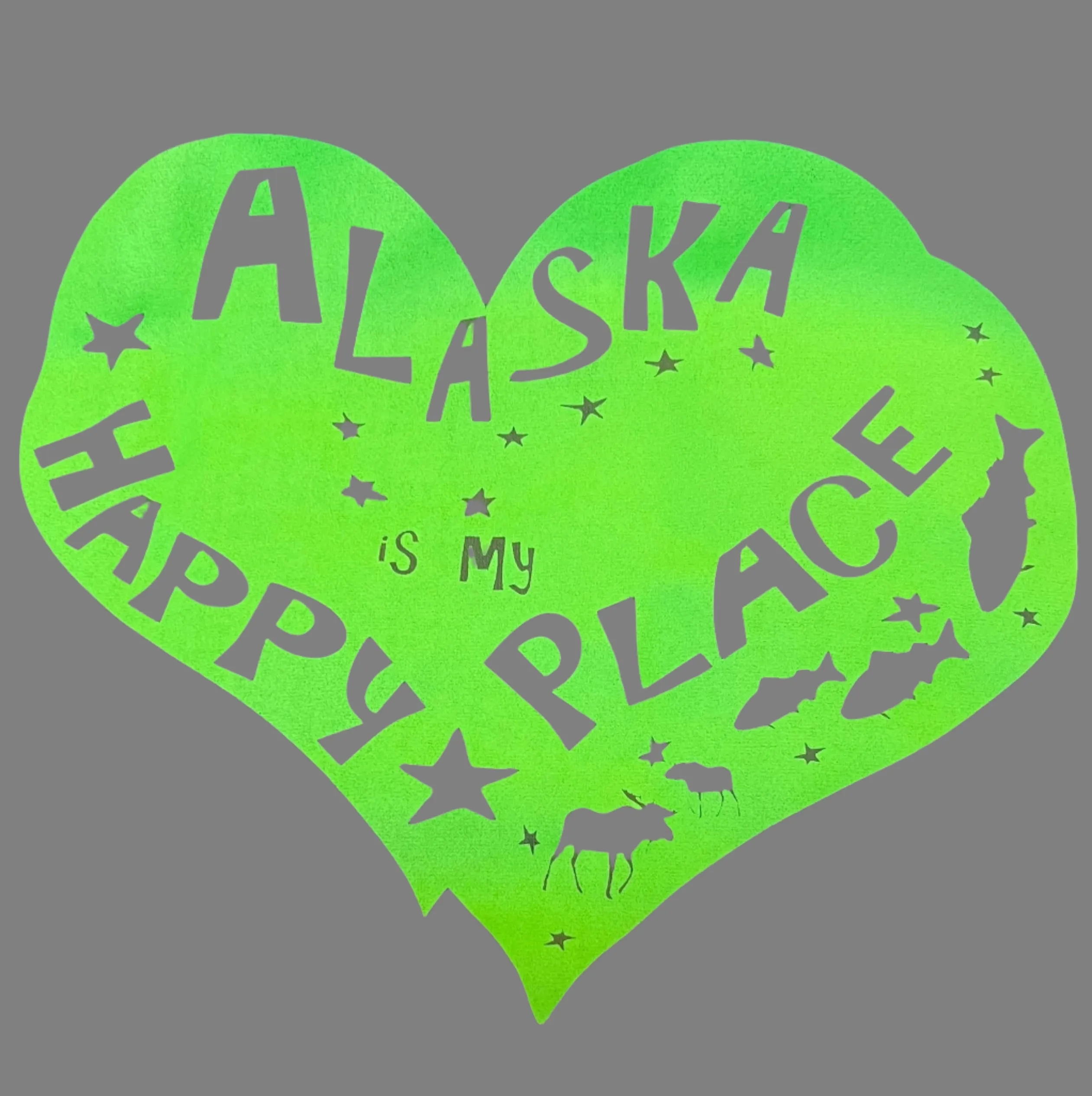 Toddler Hooded Alaska Happy Place Sweatshirts