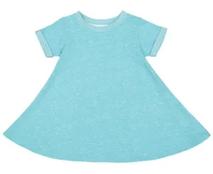 Toddler Twirl Dress Mélange French Terry Soft Heathered