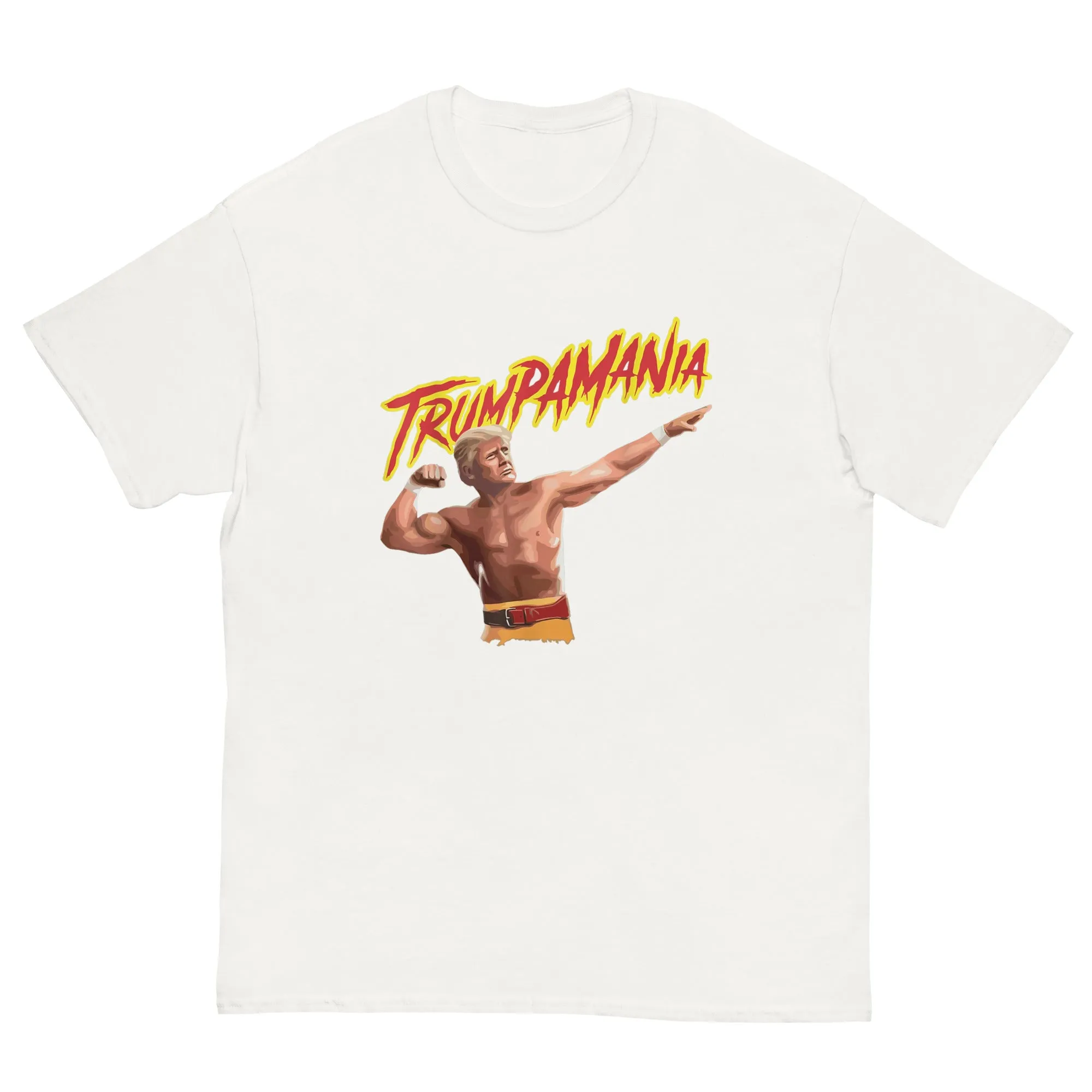 Trumpamania Shirt Trump Wrestling T Shirt Republican Mens Meme Gold White xl xxl