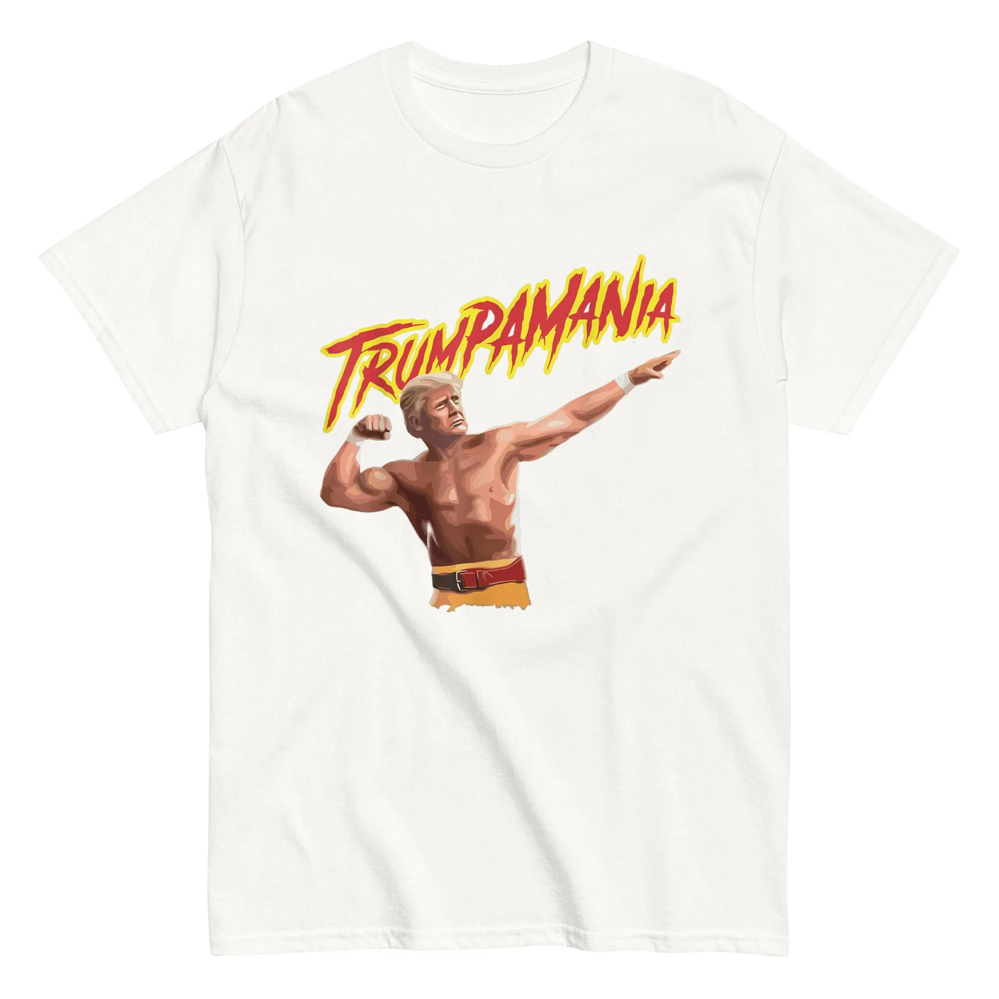 Trumpamania Shirt Trump Wrestling T Shirt Republican Mens Meme Gold White xl xxl