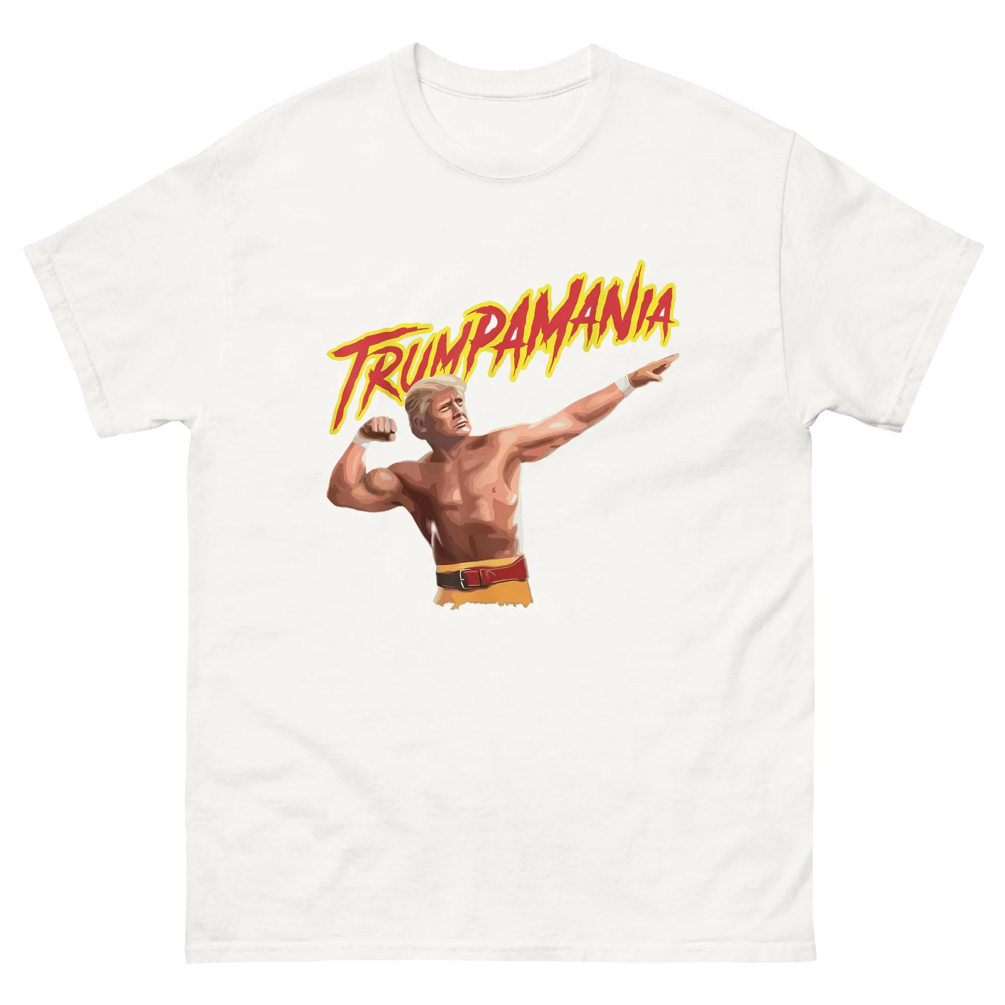 Trumpamania Shirt Trump Wrestling T Shirt Republican Mens Meme Gold White xl xxl