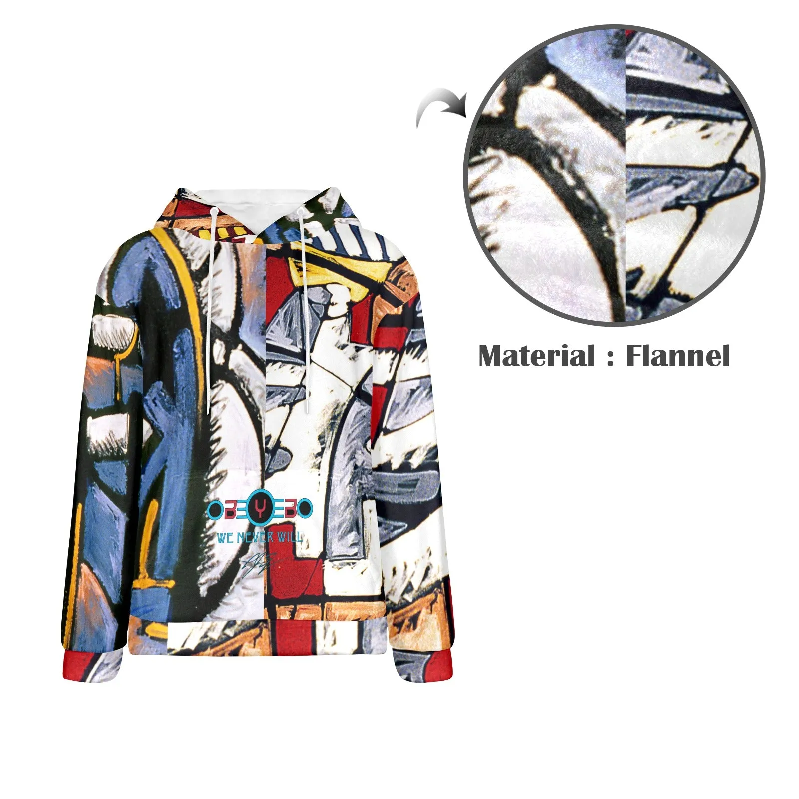 Twilight Nassau Men's Flannel Hoodie