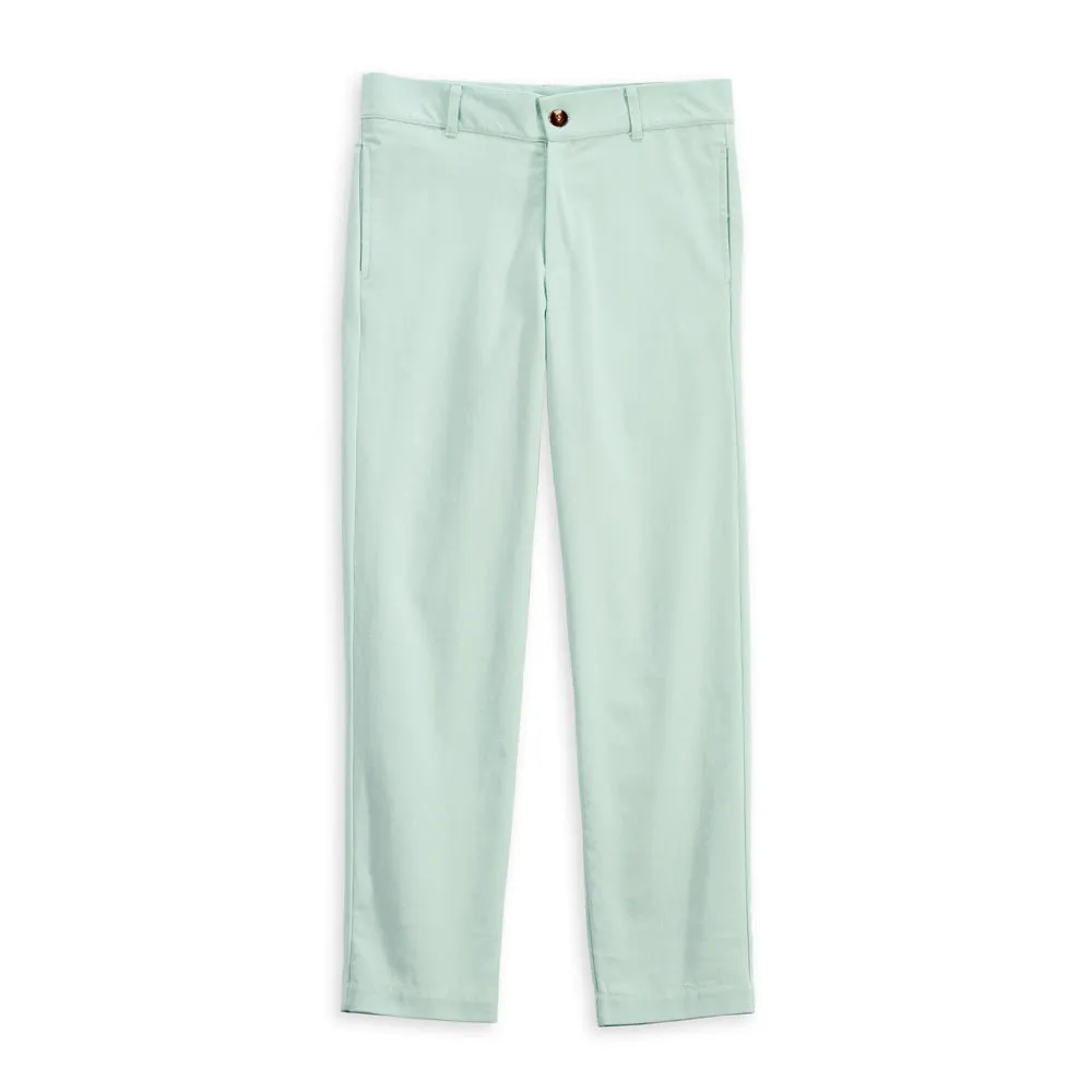 Twill Boy's Slim Pant -- Mint Twill