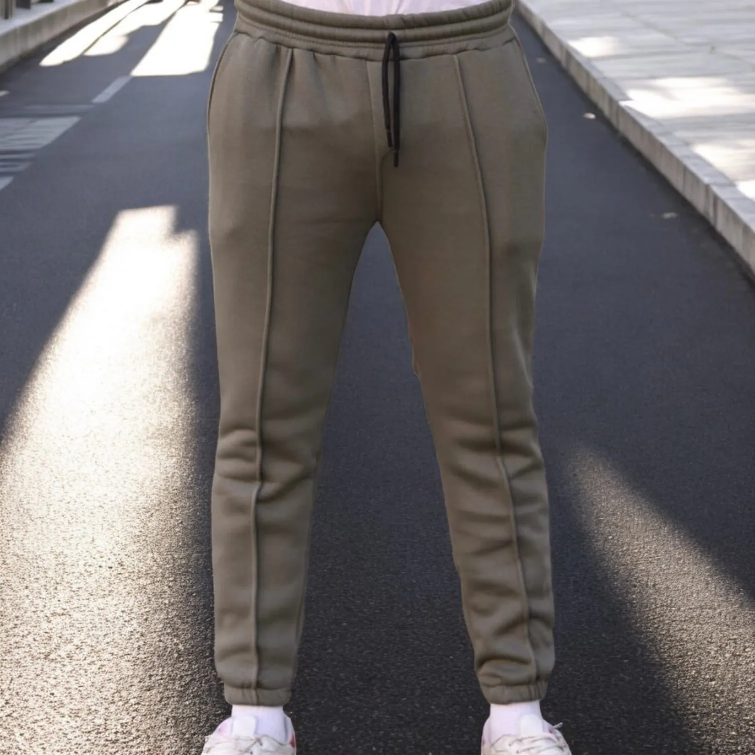 Two-Pieces Set Dusty Olive Green - Hoodie and Sweatpants