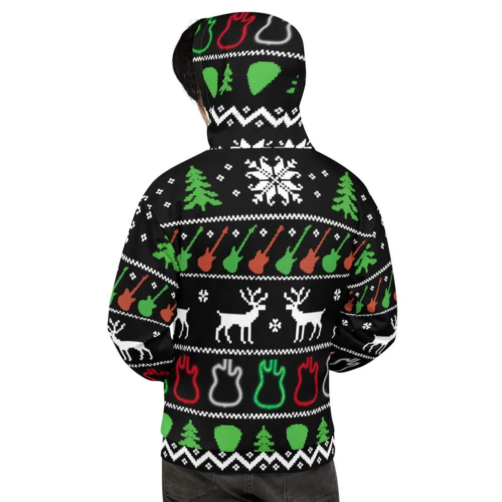 Ugly Christmas Guitar Hoodie