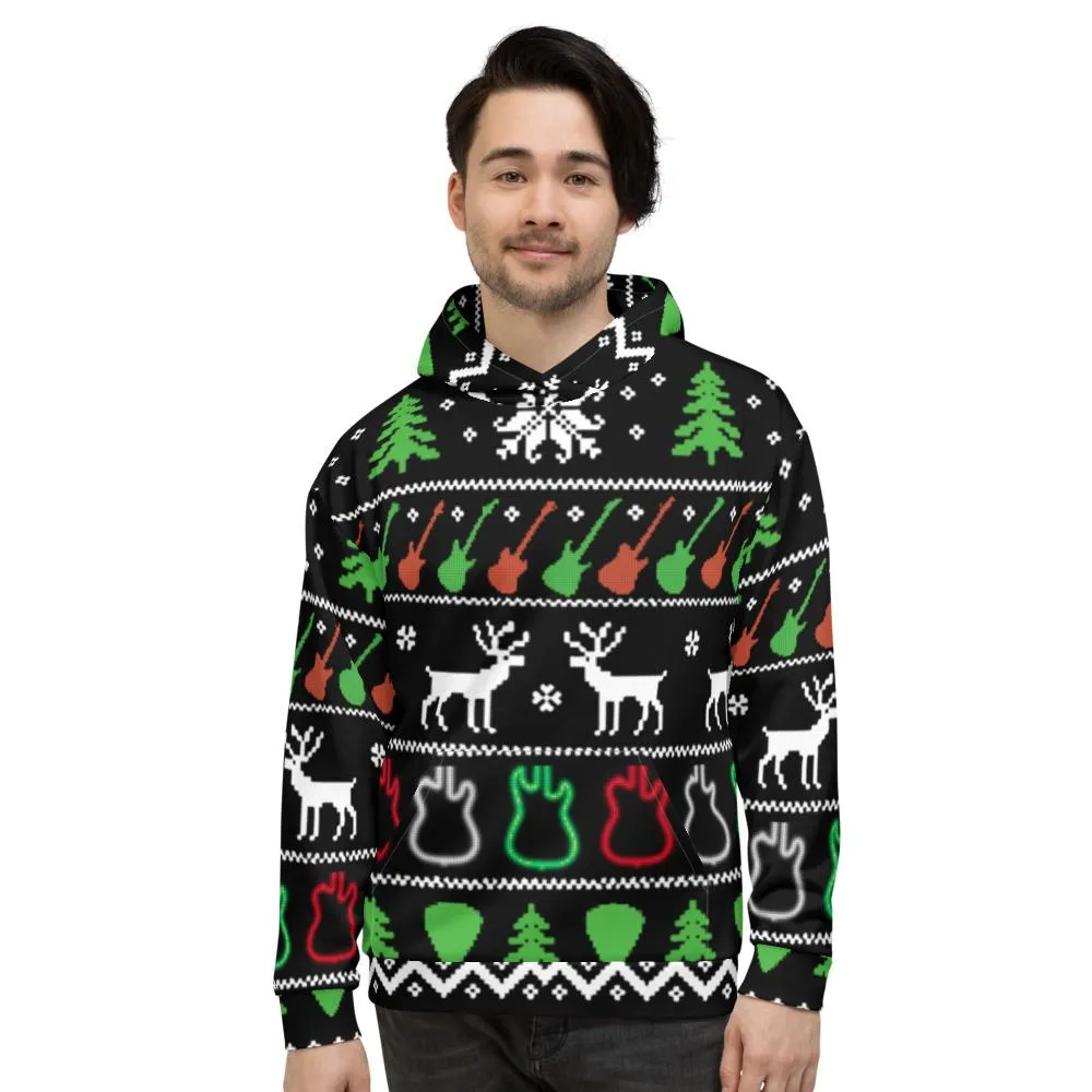Ugly Christmas Guitar Hoodie