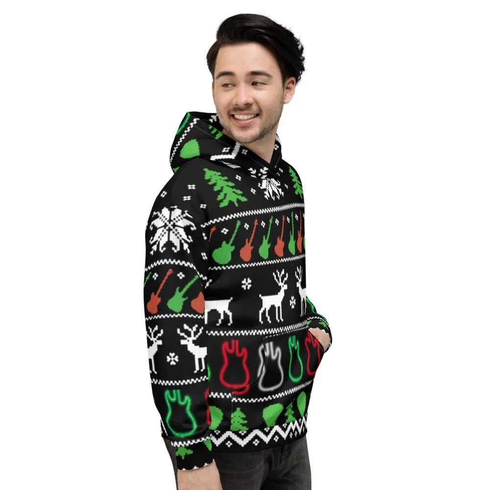 Ugly Christmas Guitar Hoodie