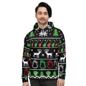 Ugly Christmas Guitar Hoodie