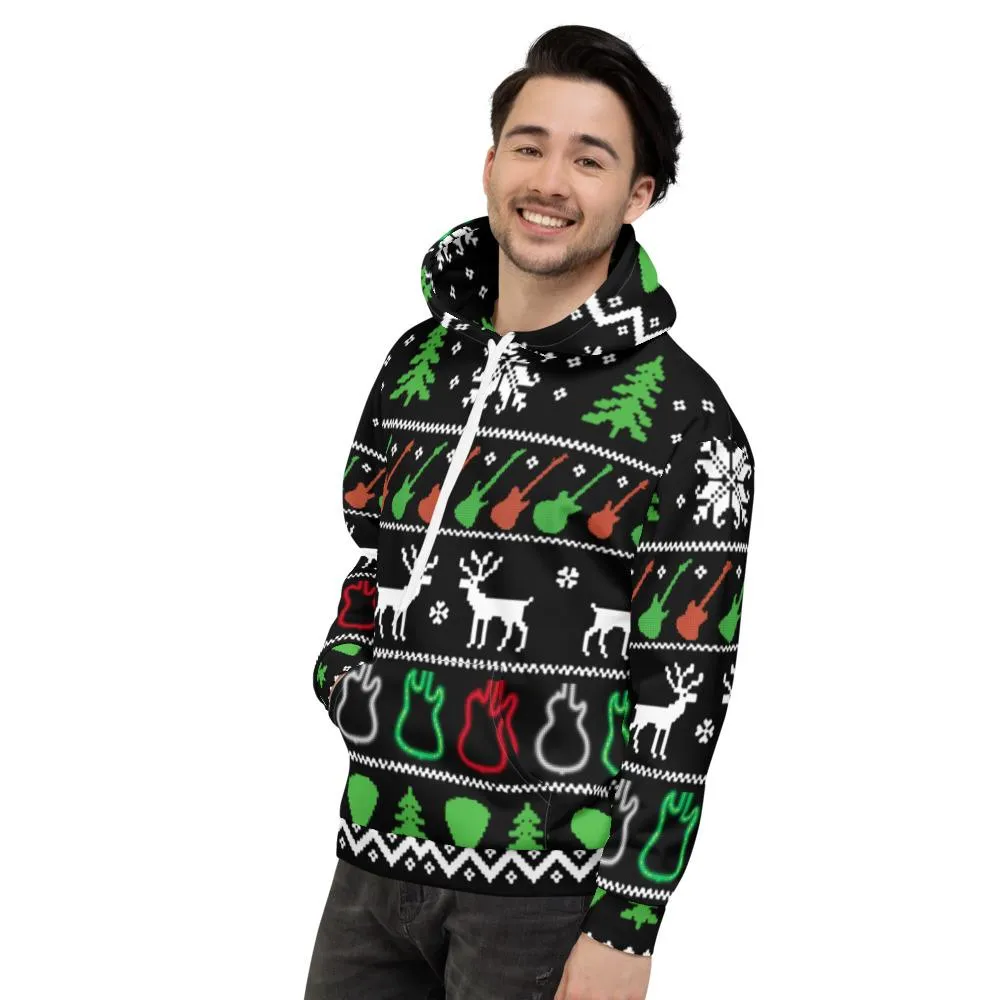 Ugly Christmas Guitar Hoodie
