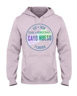 Unisex Cayo Hueso Key West Vintage Map Est 1828 Fleece Hoodie