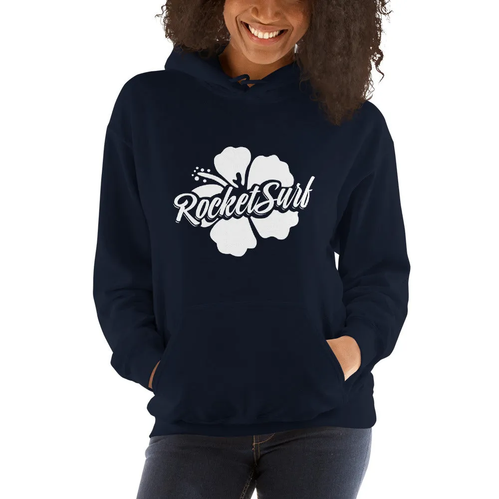 Unisex Hoodie White Flower