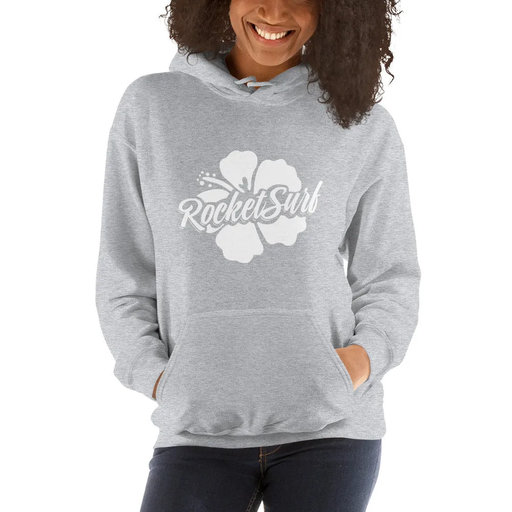 Unisex Hoodie White Flower