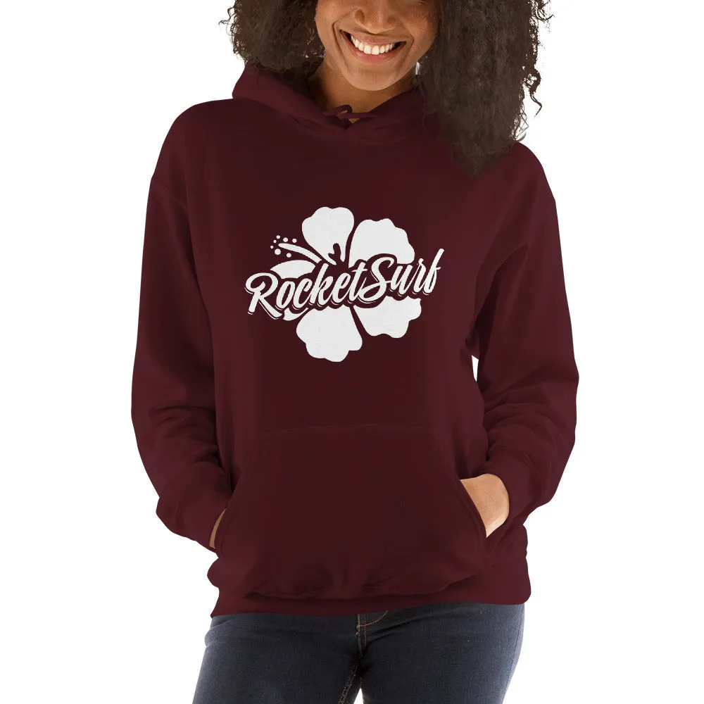 Unisex Hoodie White Flower