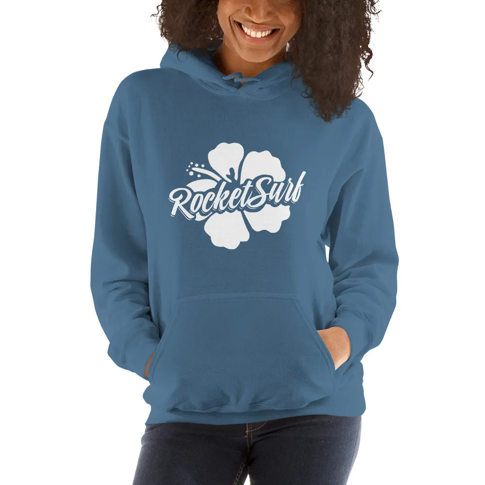 Unisex Hoodie White Flower