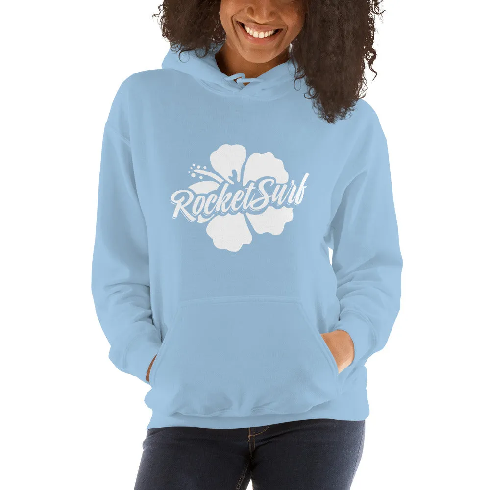 Unisex Hoodie White Flower