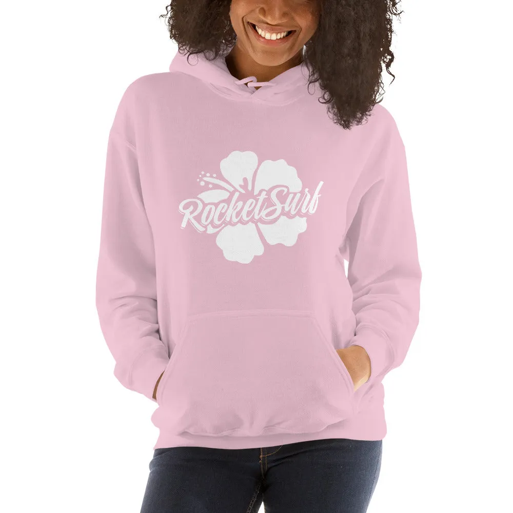 Unisex Hoodie White Flower