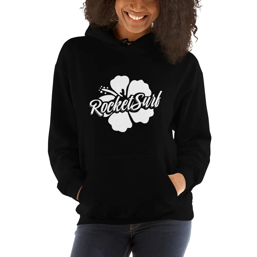 Unisex Hoodie White Flower
