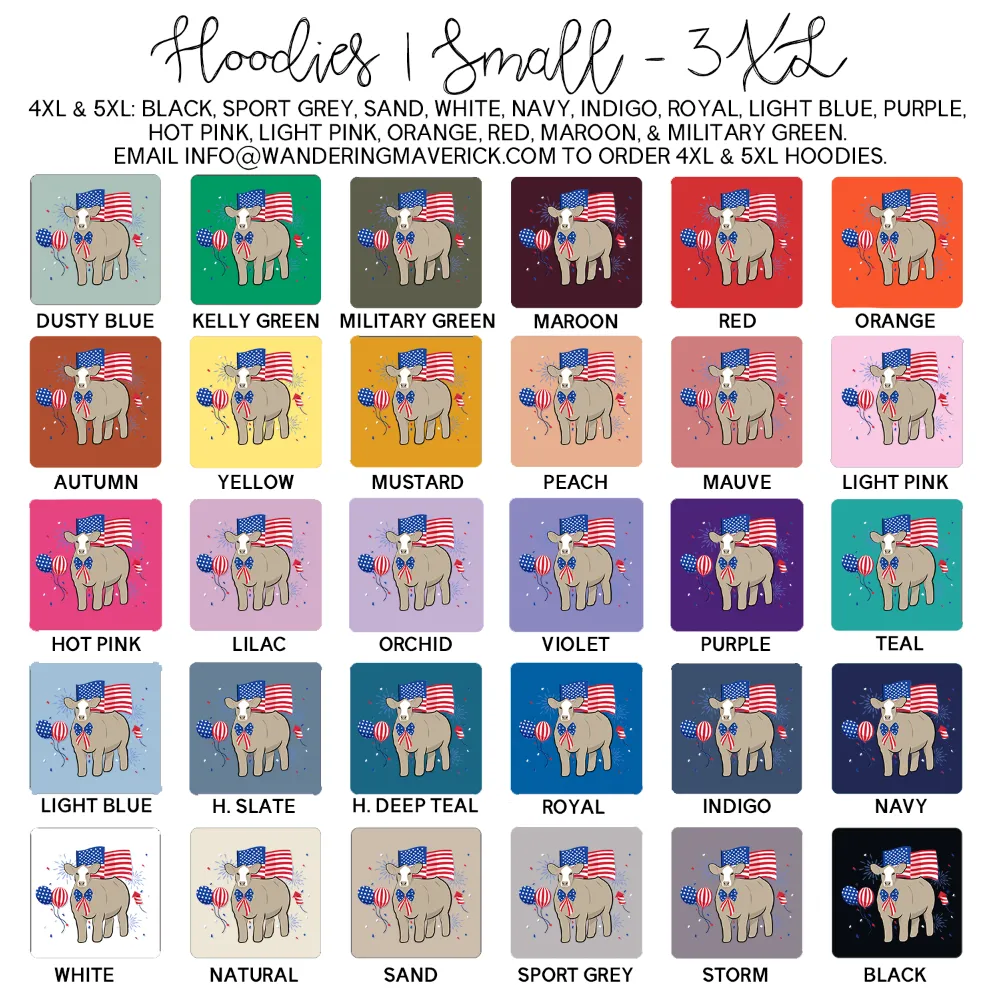 USA Cattle Hoodie (S-3XL) Unisex - Multiple Colors!