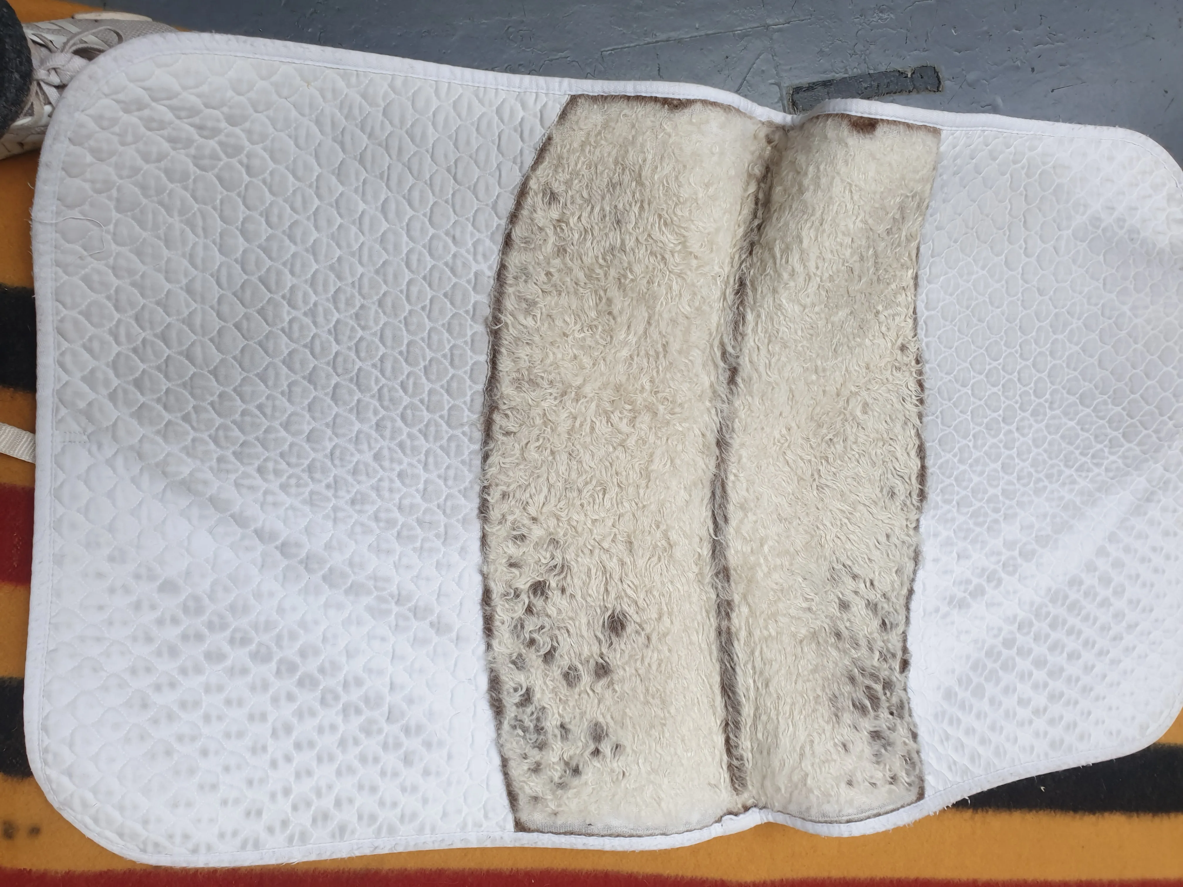 Used Griffin Hi Wither white saddle pad FREE POSTAGE ✅