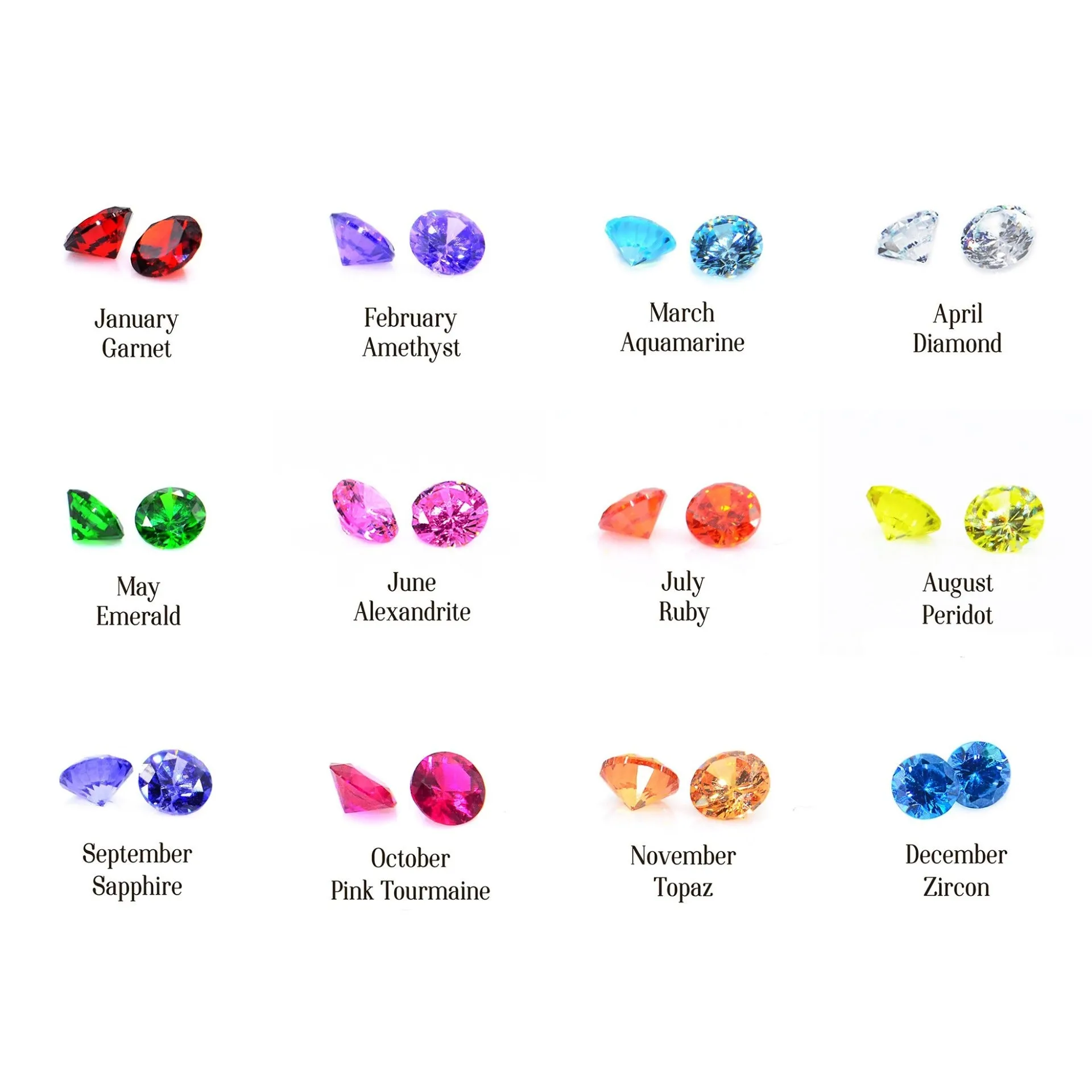 Vertical Name Earrings (Birthstones Optional)