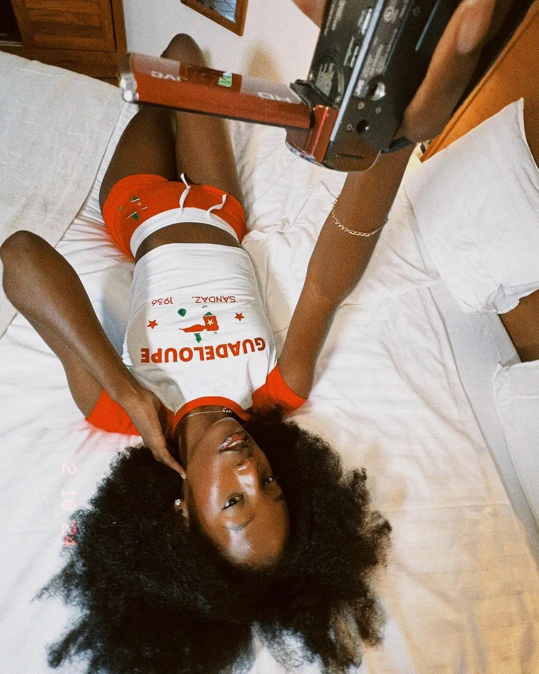 Vibrant Embroidered Letter Graphic Cropped Summer T-Shirt