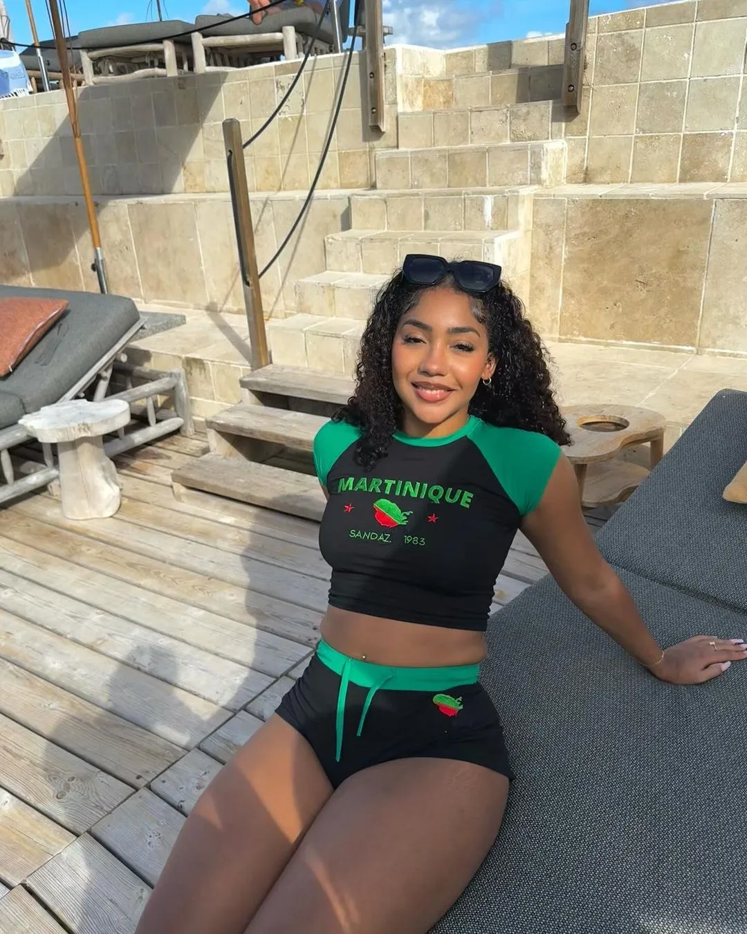Vibrant Embroidered Letter Graphic Cropped Summer T-Shirt