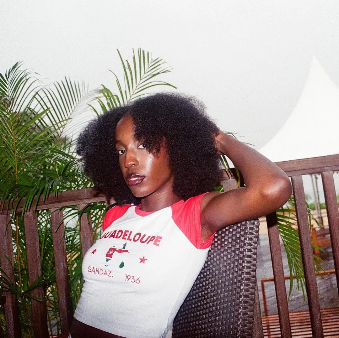 Vibrant Embroidered Letter Graphic Cropped Summer T-Shirt