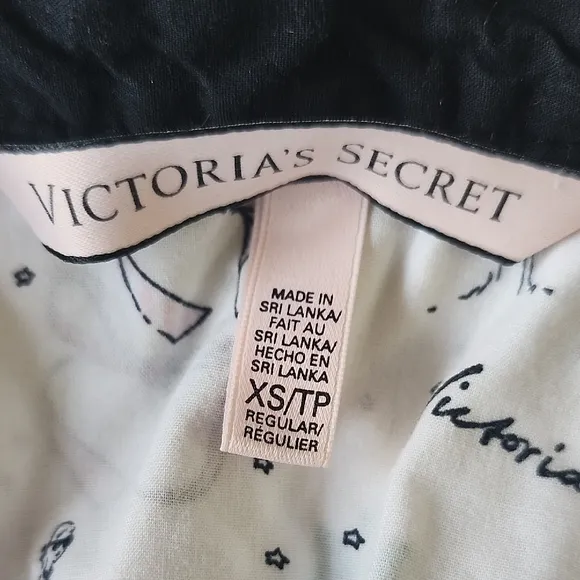 Victorias Secret Pajama Set Paris France Eiffel Tower Bows XS