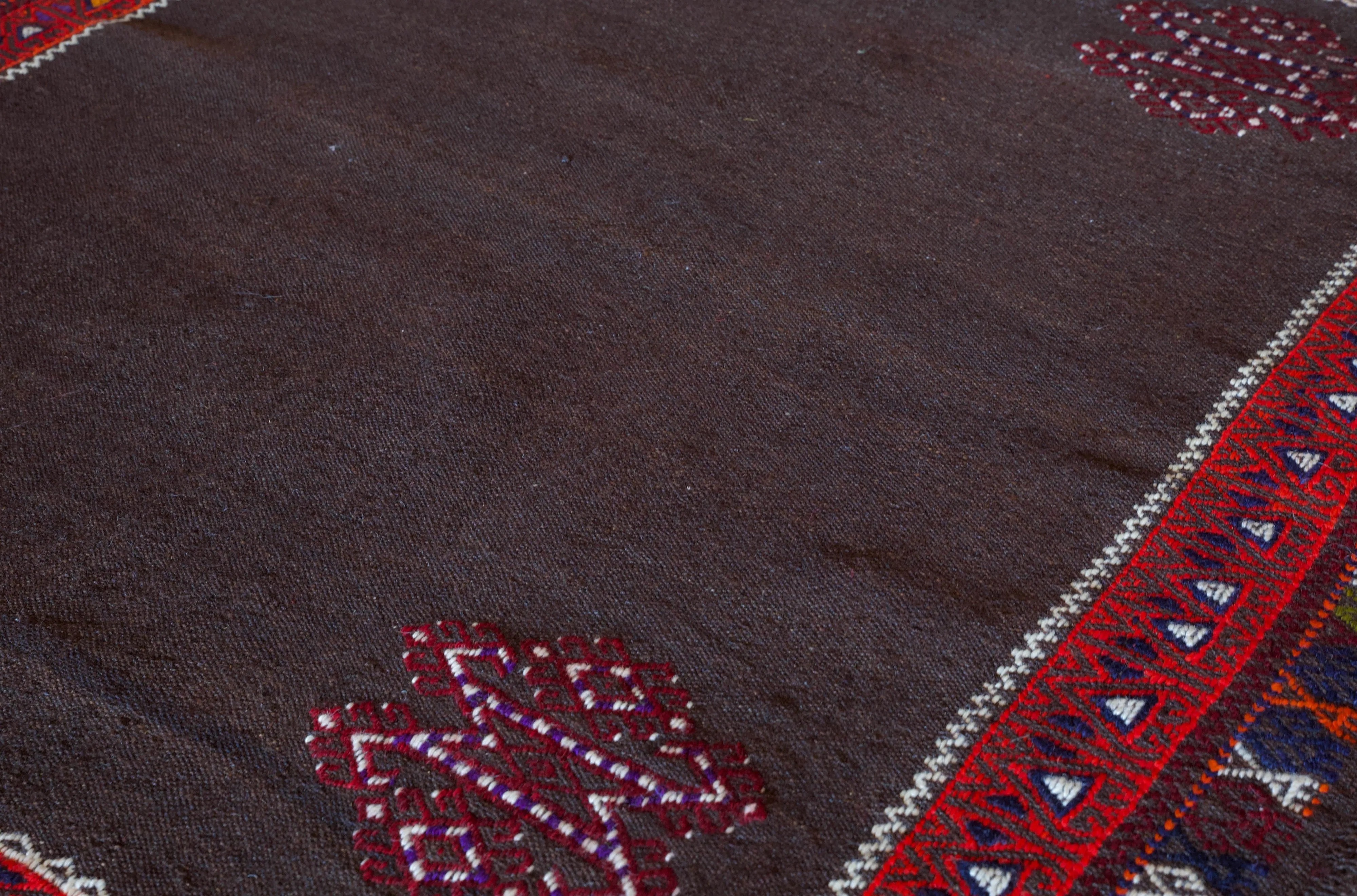 Vintage Mini Turkish Kilim Rug 3'10"x3'7"