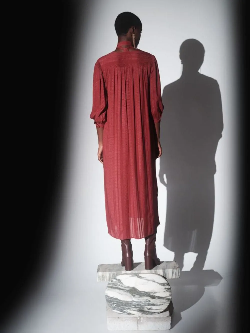 Violetta Silk Midi Dress