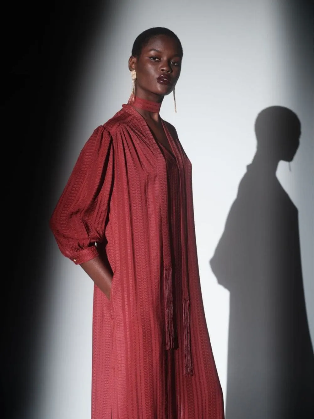 Violetta Silk Midi Dress