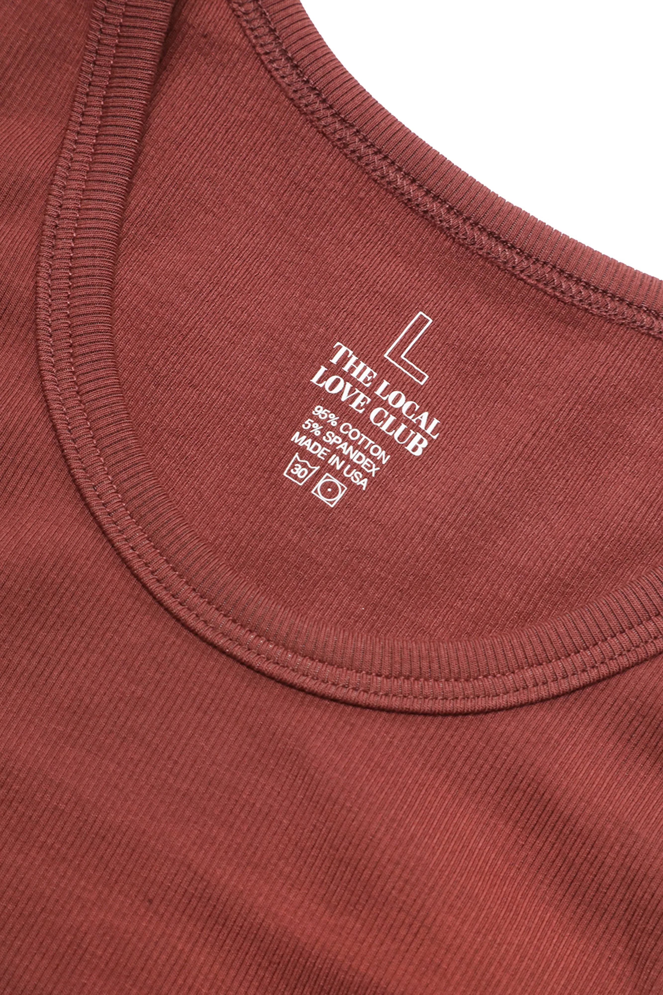 Vitals Tank in Brick Red